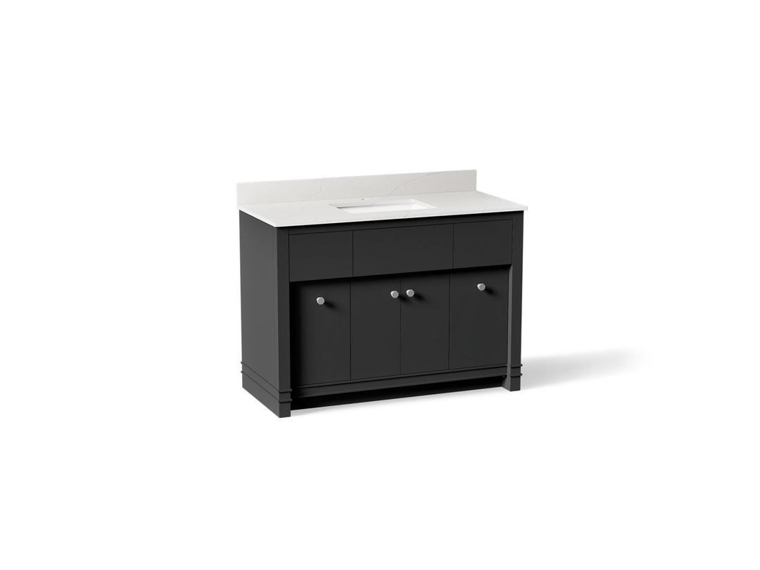 AlouetteE 48'' bathroom vanity cabinet with sink and quartz top by Kohler