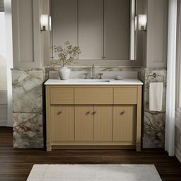 AlouetteE 48'' bathroom vanity cabinet with sink and quartz top - image 2