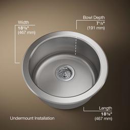 Kohler | Lyric|Undertone | Drop In Kitchen Sink - Stainless Steel - image 3