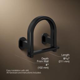 BelayE Toilet paper holder - Matte Black - image 3