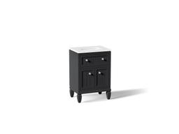 Hearthaven 24'' bathroom vanity cabinet with sink and quartz top - image 1