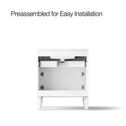 Hearthaven 30'' bathroom vanity cabinet with sink and quartz top - image 10