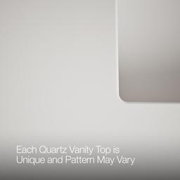 Hearthaven 36'' bathroom vanity cabinet with sink and quartz top - image 7