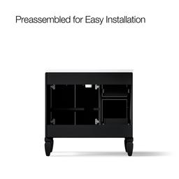 Hearthaven 36'' bathroom vanity cabinet with sink and quartz top - image 11