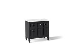 Hearthaven 36'' bathroom vanity cabinet with sink and quartz top - image 1