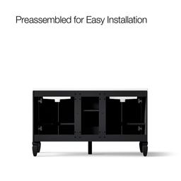 Hearthaven 60'' bathroom vanity cabinet with sinks and quartz top - image 11