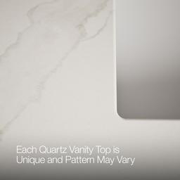 Southerk 24'' bathroom vanity cabinet with sink and quartz top - image 6