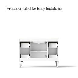 Southerk 48'' bathroom vanity cabinet with sink and quartz top - image 11