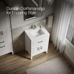 Seer 24'' bathroom vanity cabinet with sink and quartz top - image 12