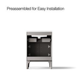 Seer 24'' bathroom vanity cabinet with sink and quartz top - image 10