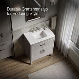 Seer 30'' bathroom vanity cabinet with sink and quartz top - image 12