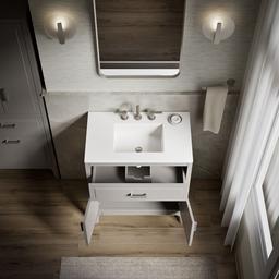 Seer 30'' bathroom vanity cabinet with sink and quartz top - image 11