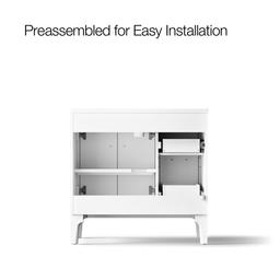 Seer 36'' bathroom vanity cabinet with sink and quartz top - image 11