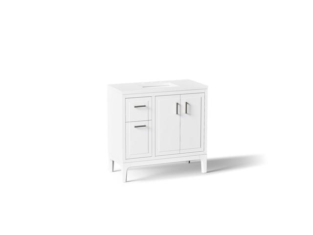 Seer 36'' bathroom vanity cabinet with sink and quartz top