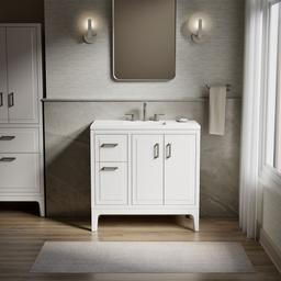 Seer 36'' bathroom vanity cabinet with sink and quartz top - image 2