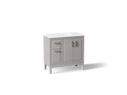 Seer 36'' bathroom vanity cabinet with sink and quartz top - image 1