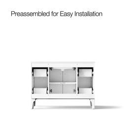 Seer 48'' bathroom vanity cabinet with sink and quartz top - image 11