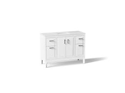 Seer 48'' bathroom vanity cabinet with sink and quartz top - image 1