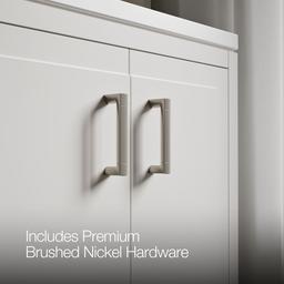 Seer 60'' bathroom vanity cabinet with sinks and quartz top - image 8