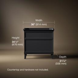 ArtifactsE 36'' bathroom vanity cabinet - Slate Grey - image 3