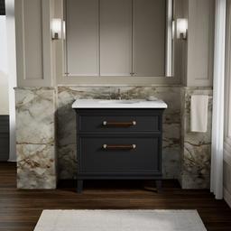 ArtifactsE 36'' bathroom vanity cabinet - Slate Grey - image 2