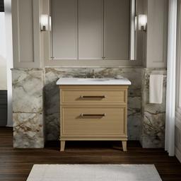 ArtifactsE 36'' bathroom vanity cabinet - Light Oak - image 2