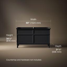 ArtifactsE 60'' bathroom vanity cabinet - Slate Grey - image 3