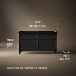 ArtifactsE 60'' bathroom vanity cabinet - Carbon Oak - image 3