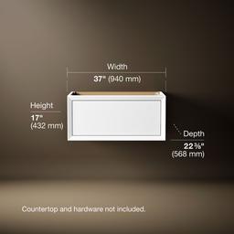 Enivo 36'' wall-hung bathroom vanity cabinet - image 3