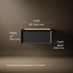 Enivo 36'' wall-hung bathroom vanity cabinet - image 3