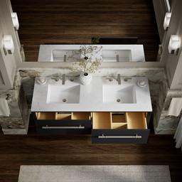 Enivo 60'' wall-hung bathroom vanity cabinet - image 11