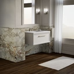 Up to 2 walls & multiple product categories visible, 2-point perspective