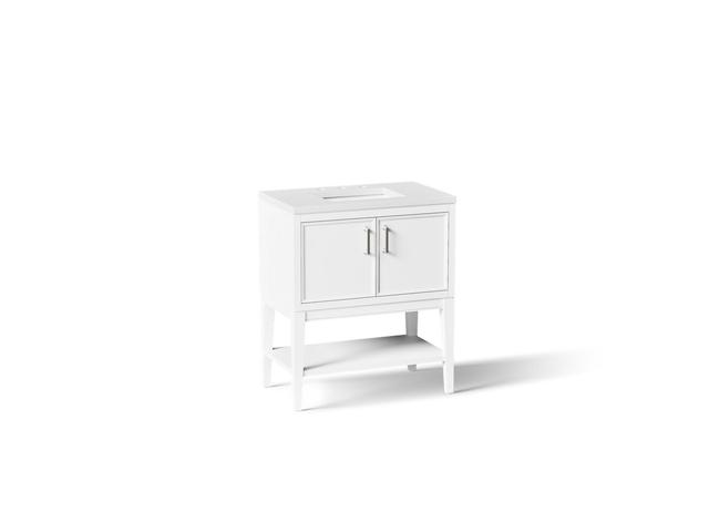 Winnow 30'' bathroom vanity cabinet with sink and quartz top