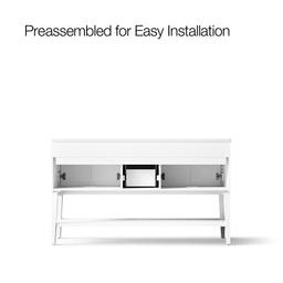 Winnow 60'' bathroom vanity cabinet with sinks and quartz top - image 10