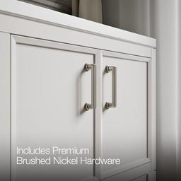 Winnow 60'' bathroom vanity cabinet with sinks and quartz top - image 7