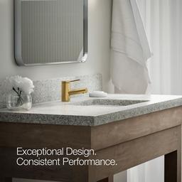 Kohler | Elate | Single Hole Bathroom Sink Faucet - Vibrant Brushed Moderne Brass - image 4