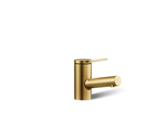 Kohler | Elate | Single Hole Bathroom Sink Faucet - Vibrant Brushed Moderne Brass