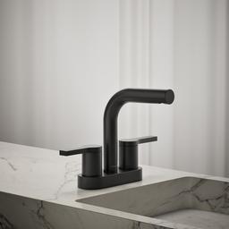Kohler Elate Centerset bathroom sink faucet, 1.0 gpm - Matte Black - image 2