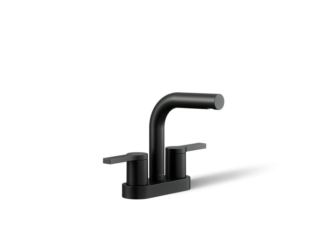 Kohler Elate Centerset bathroom sink faucet, 1.0 gpm - Matte Black by Kohler