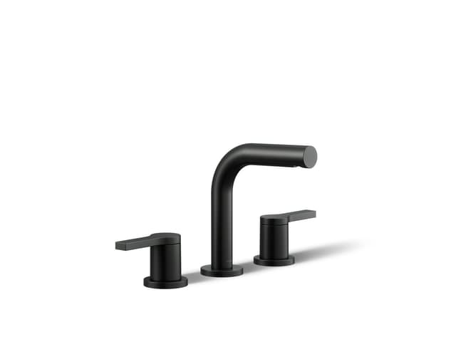 Kohler Elate Widespread bathroom sink faucet, 0.5 gpm - Matte Black
