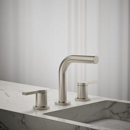 Kohler Elate Widespread bathroom sink faucet, 1.2 gpm - Vibrant Brushed Nickel - image 2