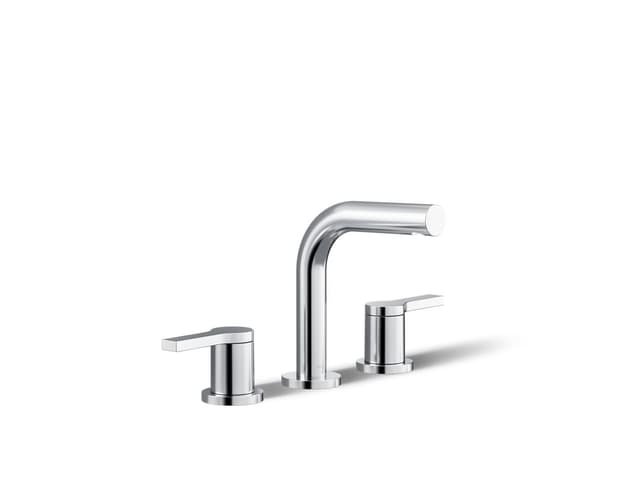 Kohler Elate Widespread bathroom sink faucet, 0.5 gpm - Polished Chrome