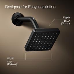 Kohler Venza Single-function showerhead, 1.5 gpm - Matte Black - image 3