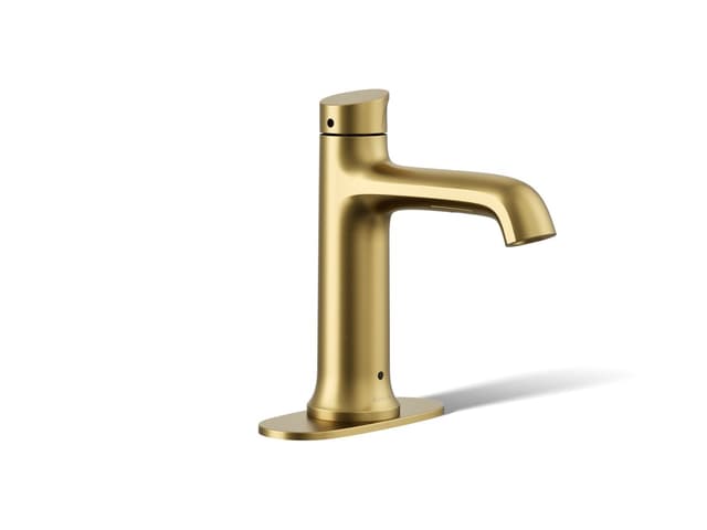 Kohler ToneE Touchless bathroom sink faucet, 1.2 gpm - Vibrant Brushed Moderne Brass