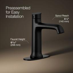 Kohler ToneE Touchless bathroom sink faucet, 1.2 gpm - Matte Black - image 3