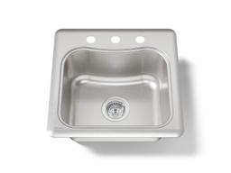 Kohler StaccatoE 20'' top-mount single-bowl bar sink - Stainless Steel - image 1