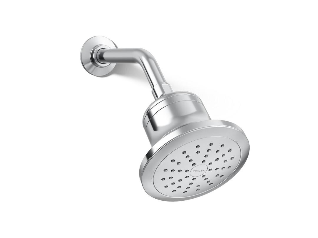 CinqE Round single-function filtered showerhead, 2.5 gpm - Polished Chrome by Kohler