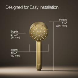 Kohler Elate Three-Function Handshower 1.5 GPM - Vibrant Brushed Moderne Brass - image 3
