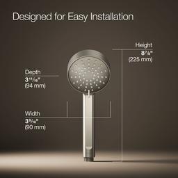 Kohler Elate Three-Function Handshower 1.5 GPM - Vibrant Brushed Nickel - image 3