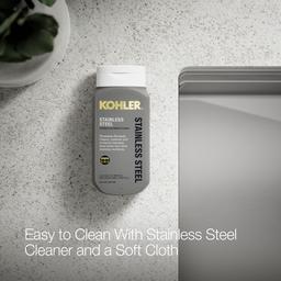 Kohler Strive 29-1/2'' undermount single-bowl farmhouse workstation kitchen sink - Stainless Steel - image 4